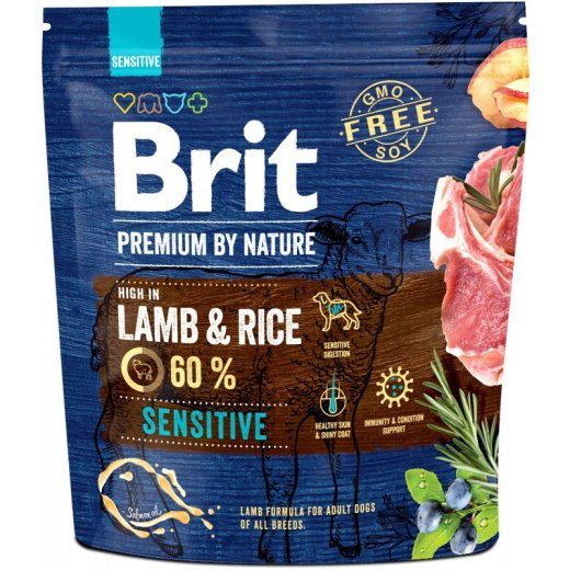 BRIT Premium by Nature Sensitive Lamb&Rice - kuivkoeratoit - 1 kg