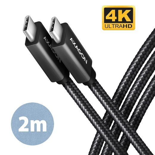 AXAGON andmete ja laadimise USB 2.0 kaabel BUCM32-CM20AB USB Type-C kuni USB Type-C