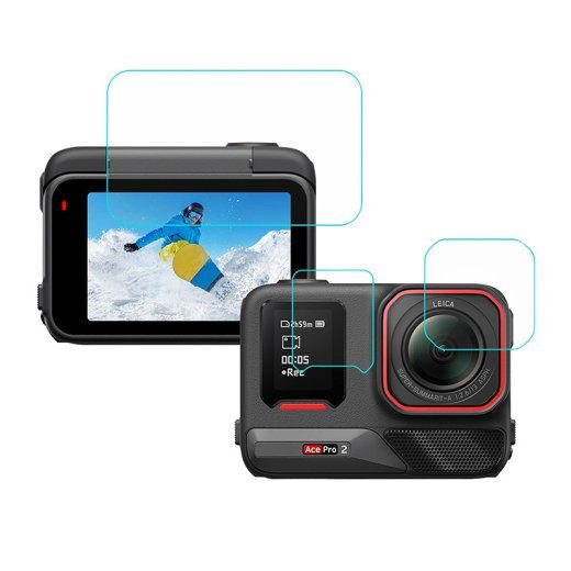 Puluz 3-ühes kaitsekile Insta 360 Ace Pro 2 jaoks