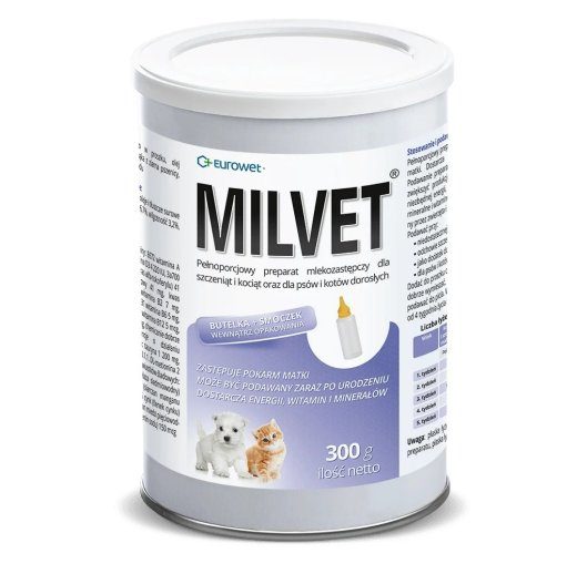 EUROWET Milvet - piimaasendaja koertele ja kassidele - 300 g