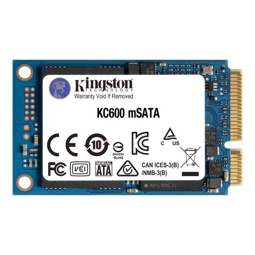 Kingston KC600 1000 Solid-state drive interface mSATA Read speed 550 MB/s Write speed 520 MB/s