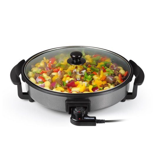 Tristar Multifunktsionaalne grillpann PZ-2964 Diameeter 40 cm Grill 1500 W Kaas kaasas Fikseeritud käepide Must