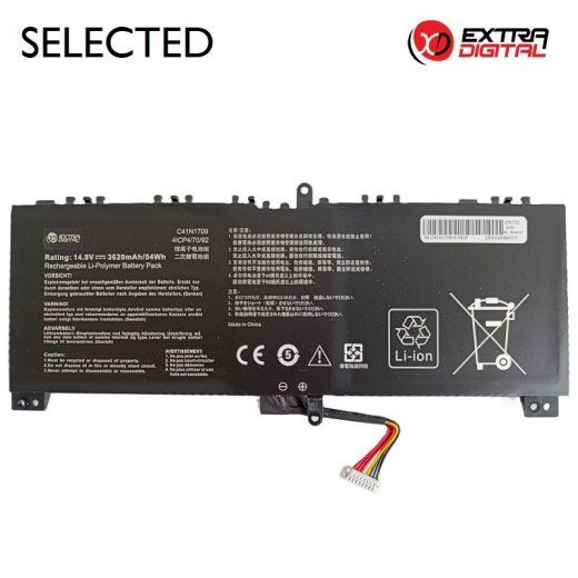 ExtraDigital sülearvuti aku ASUS C41N1709 3620mAh