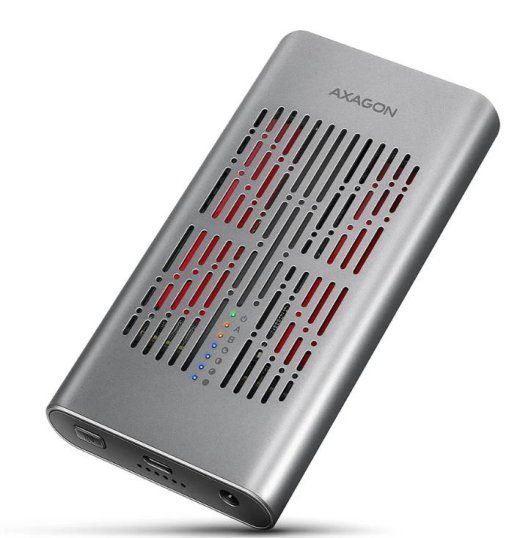 AXAGON USB-C 20Gbps Dual M.2 NVMe SSD CLONE MASTERümbris EEM2-20GD