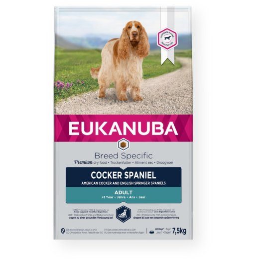 Eukanuba Cocker Spaniel Täiskasvanu Kuiv Koeratoit - 7.5kg