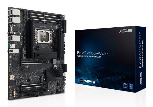 ASUS PRO WS W880-ACE SE Intel W880 LGA 1851 (Socket V1) ATX emaplaat