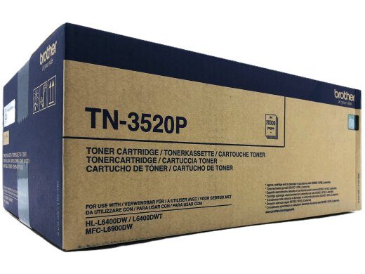 Brother TN 3520P must 20000 lehekülge