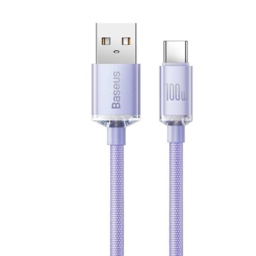 Baseus USB kuni USB-C Kaabel 100W, 2m (Lilla)