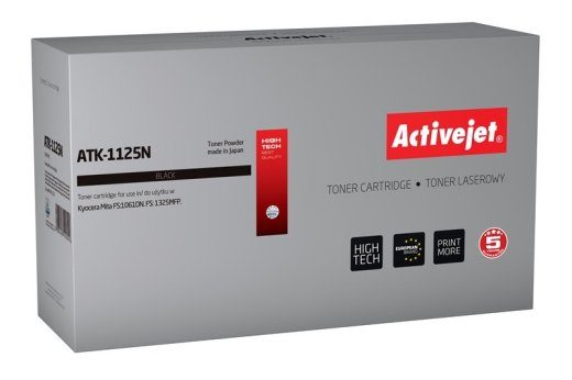 Activejet ATK-1125N Toner (asendus Kyocera TK-1125 jaoks; Supreme; 2100 lehte; must)