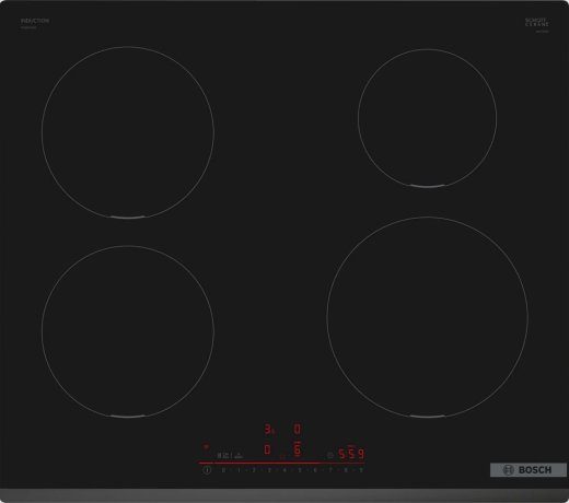 Bosch Serie 6 PIE631HB1E 60 cm 4-zone black built-in induction hob
