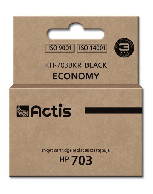 Actis KH-703BKR tint (asendub HP 703 CD887AE-ga; Standardne; 15 ml; must)
