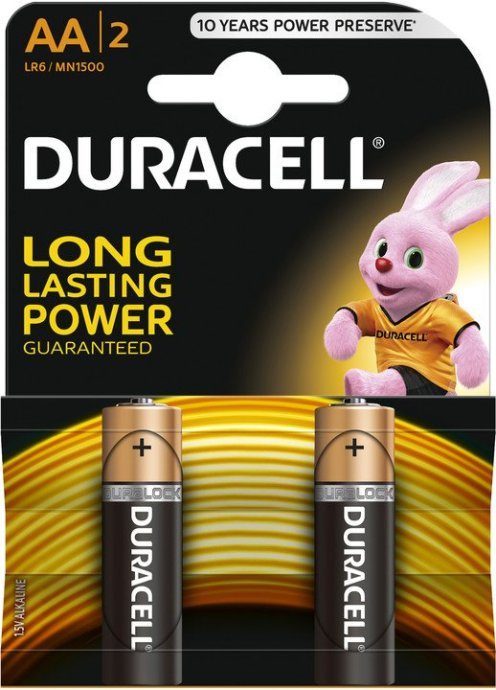 Duracell AA MN1500 alkaalne LR6 1.5V patareid 2tk
