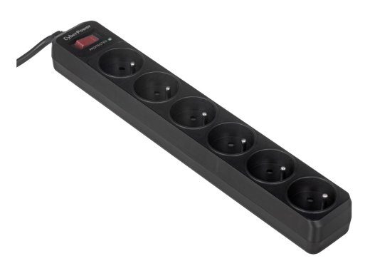 CyberPower Tracer III B0620SC0-FR üpingukaitse 6 AC pesa(d) 200 - 250 V 1.8 m Must