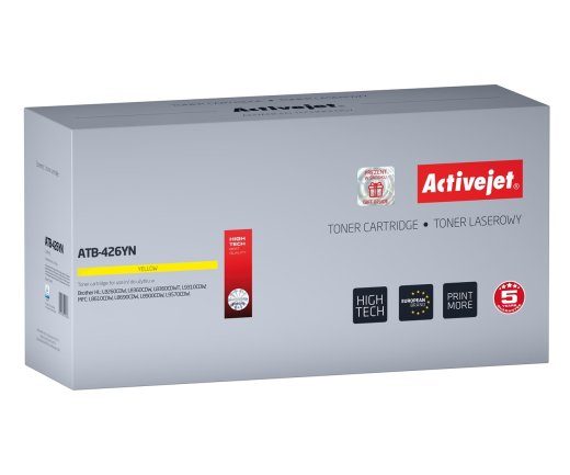 Activejet ATB-426YN taimer (asendus Brother TN-426Y jaoks; Supreme; 6500 lehekülge; kollane)