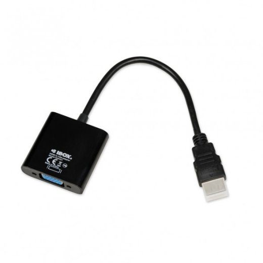iBox IAHV01 videokaablikomplekt HDMI Type A (Standard) VGA (D-Sub) Must