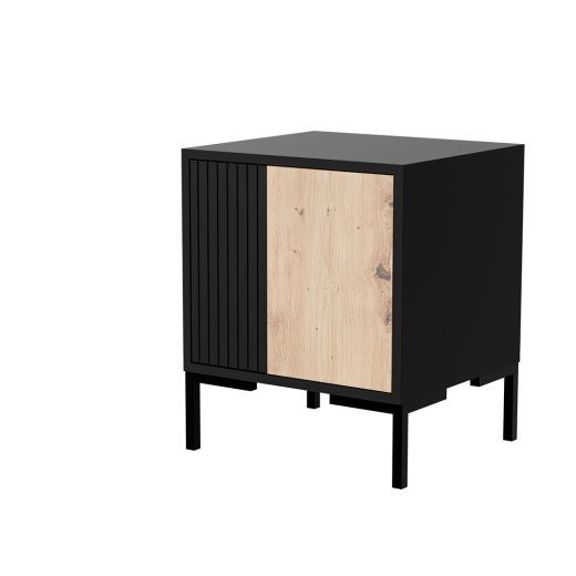 Cama öölaud 2tk MERCI 44x40x52,5 must/tamm käsitsi