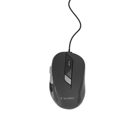 PELTINĖ MUSĖ USB OPTICAL/BLACK MUS-6B-01 GEMBIRD