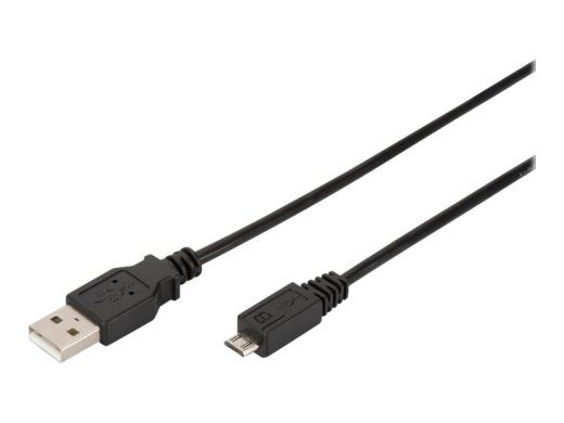 DIGITUS 1m USB kaabel Must