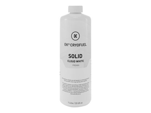 EkWaterBlocks EK-CryoFuel Tahukeevitamisvedeliku pakk Võrdsete Veejahutussüsteemide jaoks 1-kohaline Valge