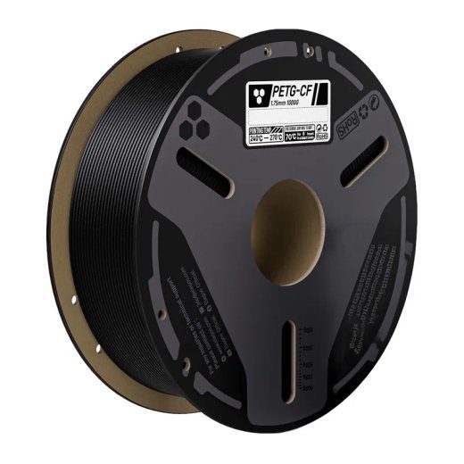 ELEGOO PETG-CF Karbonkiufilament (Must) 0.5 kg