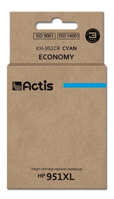 Actis KH-951CR Tint (asendus HP 951XL CN046AE jaoks; Standard; 25 ml; tsüaan)