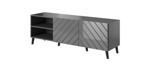 RTV kapp ABETO 150x42x52 grafiit/läikiv