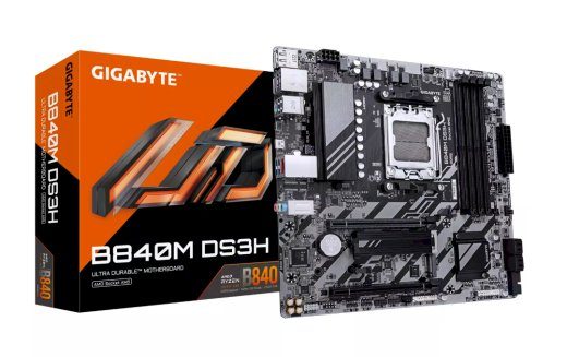 Gigabyte B840M DS3H emaplaat pesa AM5 / Micro ATX