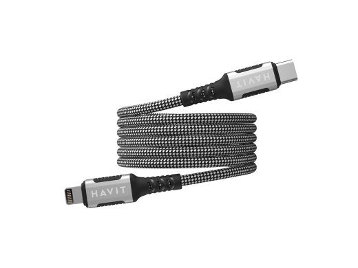 Havit CB6298 - Magnetiline USB tüüp C-Lightning kaabel, 1 m (must)