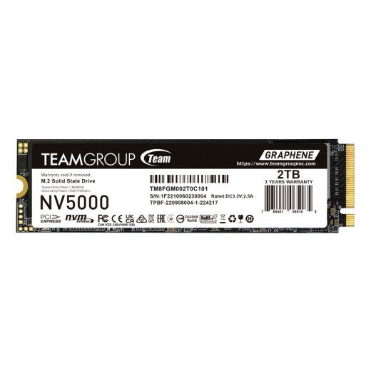 Team Group NV5000 2TB M.2 PCI Express 4.0 x4 (NVMe) SSD
