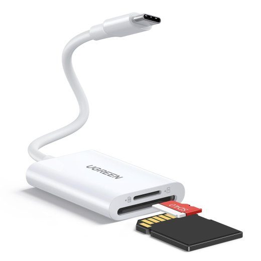 UGREEN 35506 Mälukaardi lugeja USB 3.2 Gen 1 Type-C / valge