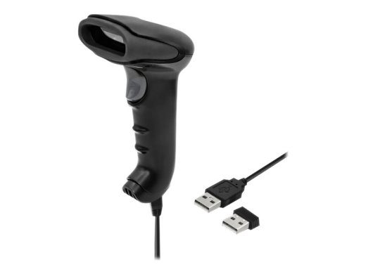 Qoltec 50868 Wireless Laser Scanner 1D/2D Black
