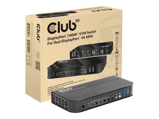 Club 3D CSV-7210 KVM / Helilülituslülitus Desktop