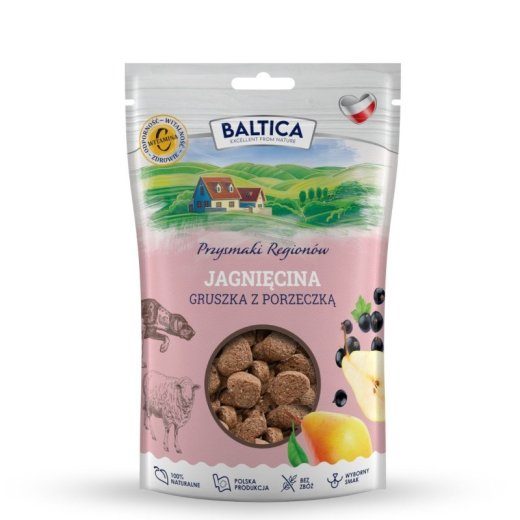BALTICA Regional Treats Lambaliha pirni ja piparmündiga - koera maius - 100g