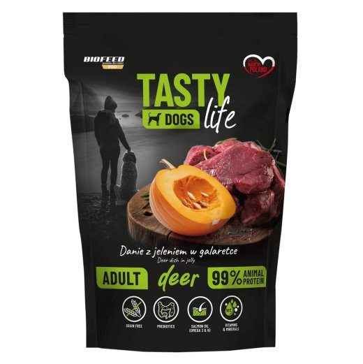 BIOFEED Tasty Dogs Life Deer - wet dog food - 500g