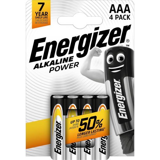 ENERGIZER ALKALINE POWER AAA LR03 4 TK