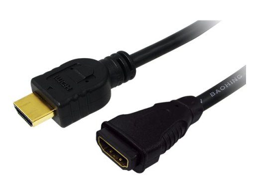 LogiLink 2m kõrge kiirusega Ethernetiga HDMI pikenduskaabel