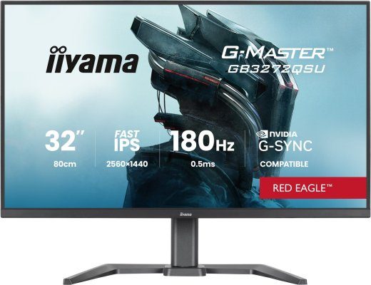 iiyama G-MASTER GB3272QSU-B1 80 cm (31.5") 2560 x 1440 pixels Quad HD LED Black computer monitor