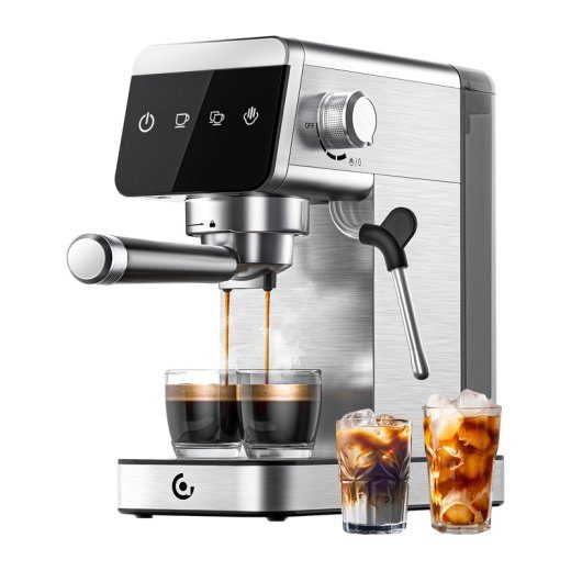 AMZCHEF CE-AZ-EM1501-SV pistoninė kavos virėjas (sidabrinė)