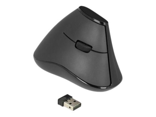 Delock ergonoomiline optiline juhtmetu hiir must