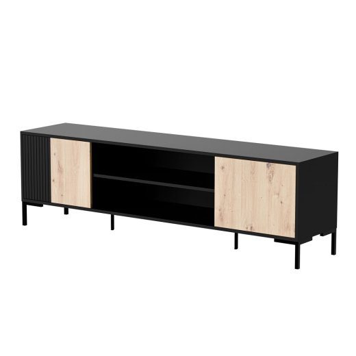 RTV kapi MERCI RTV kapi 180 x 40 x 53,5 cm must/tamme käsitööline
