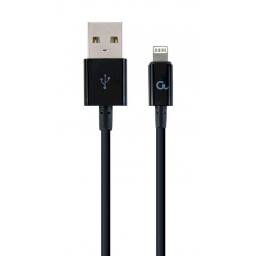 Gembird CC-USB2P-AMLM-1M USB-A kuni Lightning kaabel 1m / must