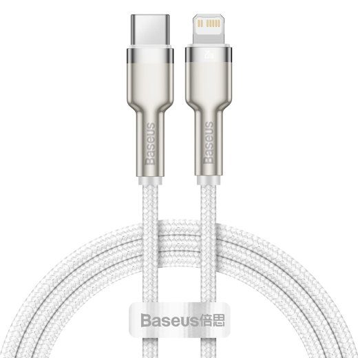 Baseus Cafule seeria USB-C kuni Lightning kaabel 20W 1m valge