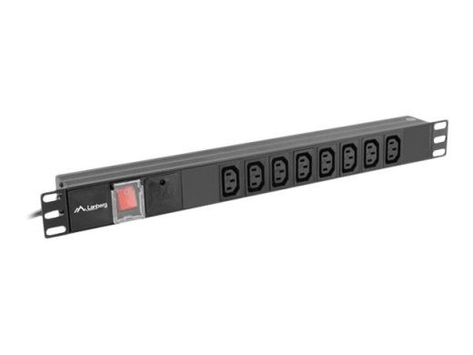 Langenberg PDU-08I-0200-C20-BK ülatuskaitser 8-väljundist 16A must 2m