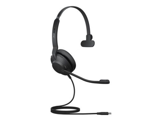 Jabra Evolve2 30 SE MS mono kabelinis ausinės juodas