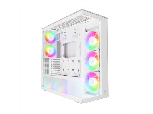 Arctic Xtender Korpuse Valge Tower Extended ATX Toiteallata Klaas Valge