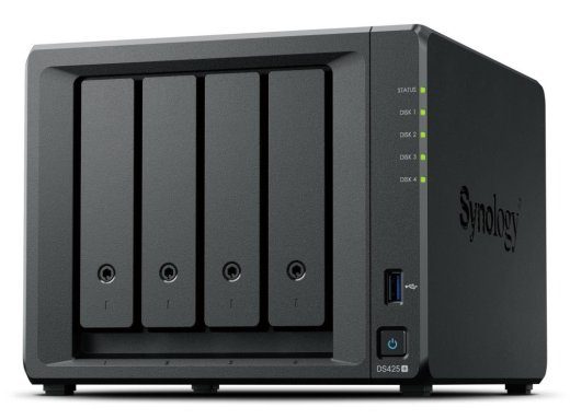 SYNOLOGY DS425+ DiskStation 4-bay NAS server - Intel Celeron J4125 2GB DDR4 4x 2.5/3.5 HDD/SSD 2x M.2 2280 NVMe SSD 1GbE