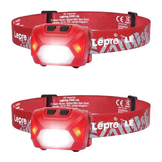LEPRO 320014-R-2- USB päikelamp, 2 tükkiga pakk