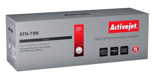 Activejet ATH-79N toner (asendaja HP 79A CF279A; Supreme; 2000 lehe; must)