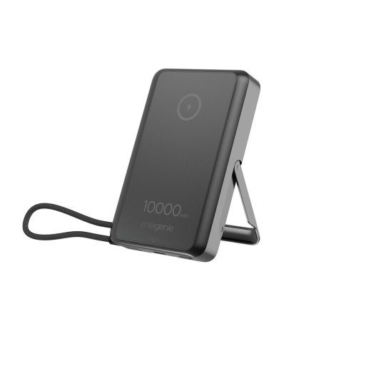 Gembird PB10-WPC15MS-01 magnetiline juhtmeta voolupank sisseehitatud standi, 15W, 10000 mAh, must