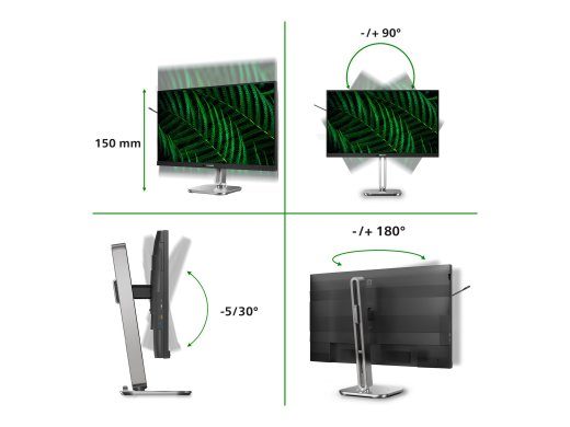 PHILIPS 27B2G5601/00 Monitor 27-tolline 2560x1440 100Hz 2xHDMI DP USB tume hall